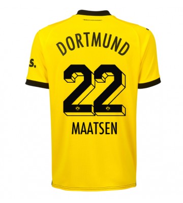Borussia Dortmund Ian Maatsen #22 Hjemmebanetrøje 2023-24 Kort ærmer